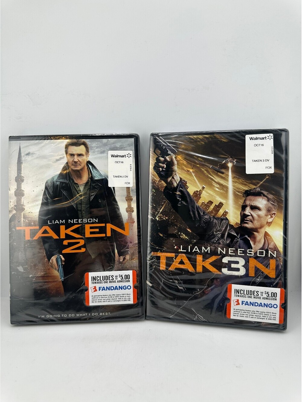 Taken 2 & Taken 3 DVD Lot Liam Neeson Sealed Action Movies Fox